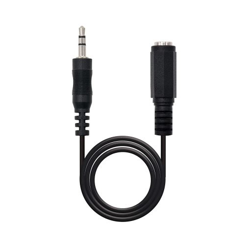 Nano Cable 10.24.0203 - Cable estéreo Jack 3.5 mm M/H (3 mètres), couleur noir