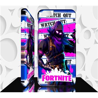 Coque De Protection IPhone Fortnite - Modèles 4/5/6/7/8/X, Skin Nomade Fusion Visage, Noire, Neuve