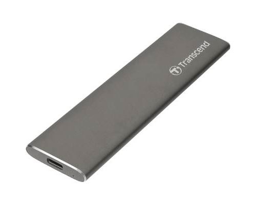 Transcend ESD250C - SSD - 960 GB - extern (draagbaar) - M.2 - USB 3.1 Gen 2 (USB-C aansluiting) - spacegrijs