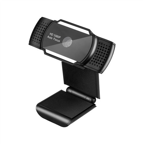 Webcam 5 mégapixels autofocus 1080P avec microphone - Noir