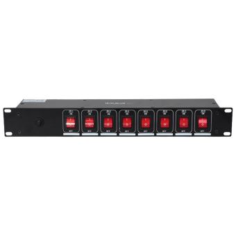 Rack Régie KARMA 19" 12+9U - Rack Mobile Avec Roues, 2 Compartiments, Pour équipement Audio (table De Mixage, Ampli, Lecteur CD)