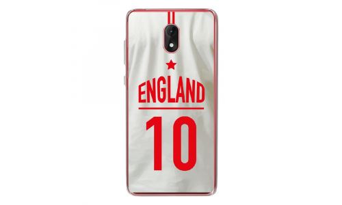 Coque souple pour Wiko Lenny 5 avec impression Motifs Maillot de Football Angleterre