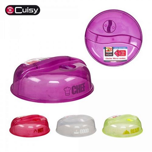Cloche A Micro Onde Pvc 26 X 9 Cm 4 Couleurs Ustensile Cuisine