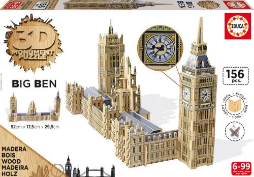 Puzzle 3D en bois Big Ben 156 pièces