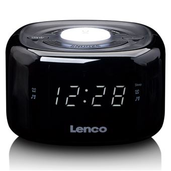 Radio-réveil Lenco Radio-réveil intelligent avec lumière de réveil  multicouleur