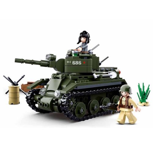 Jeu de construction brique emboitable Sluban wwii 2eme guerre mondiale tank allie m38 b0686 Autres jeux de construction Achat prix fnac