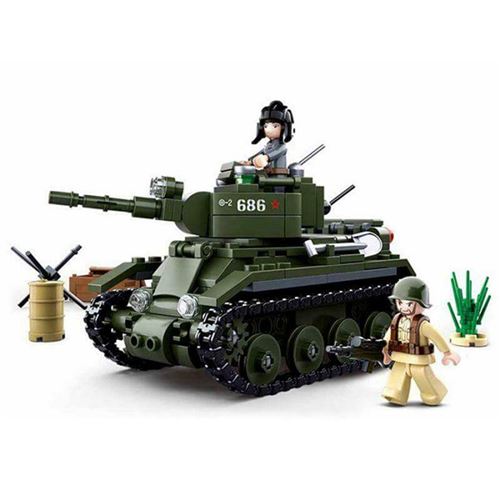 Jeu de construction brique emboitable compatible lego sluban wwii 2ème  guerre mondiale tank allié m38-b0686 - Lego - Achat & prix
