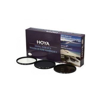 Hoya Digital Filter Kit II - Ensemble de filtres - UV/polariseur circulaire/densité neutre - 77 mm