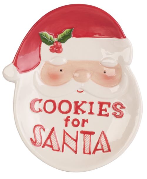 Assiette décorative Père Noël Cookies for Santa