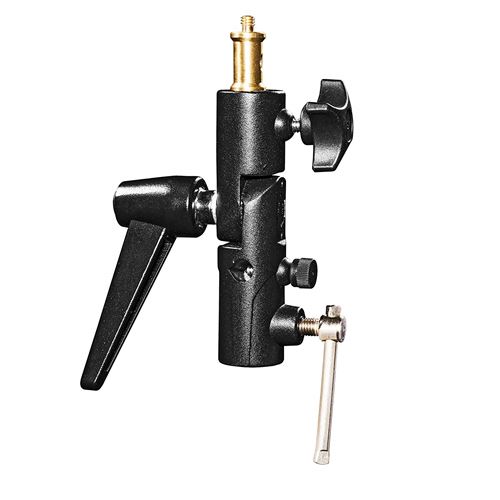 Prise Spigot walimex Pro inclinable avec Porte-Parapluie Noir