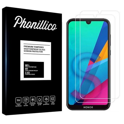 Verre Trempe pour Huawei HONOR 8S [Pack 2] Film Transparent Vitre Protection Ecran [Phonillico®]