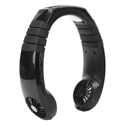 Mini Ventilateur USB refroidisseur cou suspendu portable super silencieux - Noir