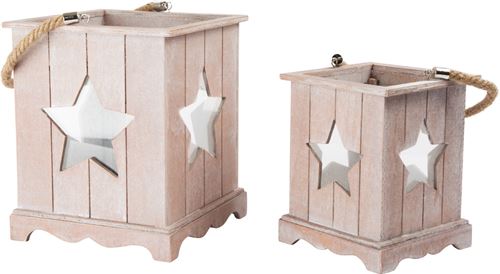 Lanterne En Bois Shabby Chic