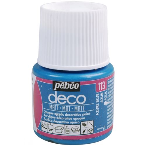Pebeo Peinture P&eacute;b&eacute;o D&eacute;co Mat 45 Ml - Azur