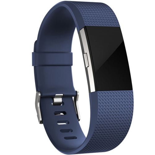 Bracelet en silicone sport de sport bleu pour votre Fitbit Charge 2