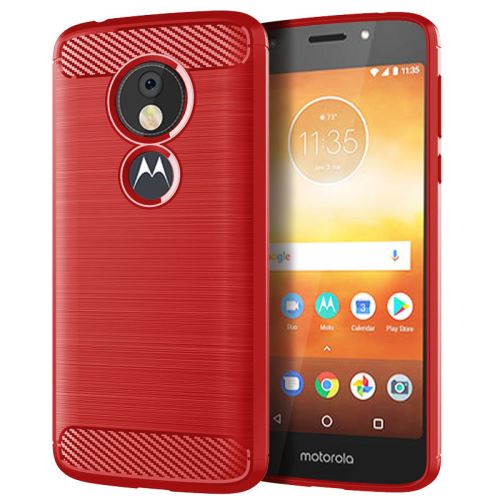 Etui Coque de protection durable souple pour Moto E5 Play - Rouge