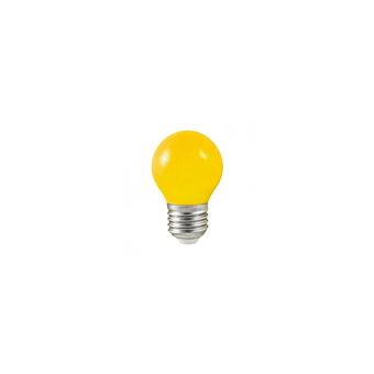 Ampoule LED E27 Bulb opaque jaune G45 1W (9W) - 1