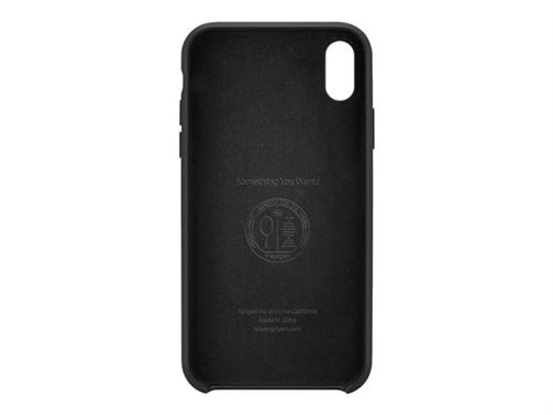 Spigen Silicone Fit - Achterzijde behuizing voor mobiele telefoon - silicone - glad mat zwart - voor Apple iPhone XS Max