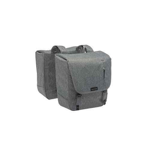 Sacoche velo porte bagage a pont newlooxs nova double gris - 32 litres - 350x350x150mm