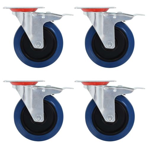 Generique 24 Pcs Roulettes Pivotantes 125 Mm - Image 2