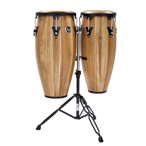 Latin Percussion LPA646-SW Aspire Walnut conga Set 10+11 sur stand