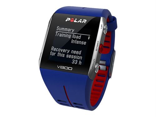 Montre Sport Polar V800 sans Ceinture Cardio Bleu Montre connectee Achat prix fnac