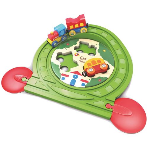 Hape train en bois avec puzzle en 6 parties