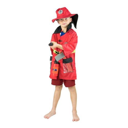 Bodysocks costume d'enfant pompier unisexe multicolore