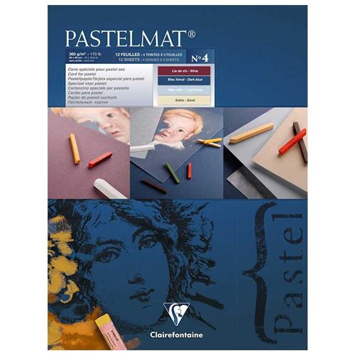 Bloc Pastelmat N 4 - 30 x 40 cm - 12 feuilles - Clairefontaine