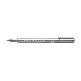 Marqueur - Indélébile - Argent métallisé - Tous supports - Staedtler - 1