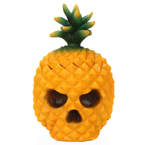 Résine D'Ananas Crâne de Bureau Boîte de Rangement Organisateur Décor de Table Ornements Snpl316