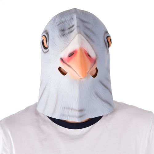 Bodysocks masque facial pigeon unisexe gris taille unique