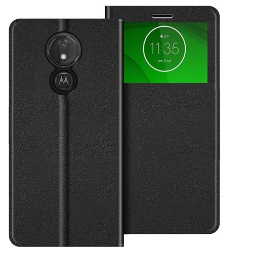 Etui de protection Porte carte pour Motorola Moto G7 Power -Noir