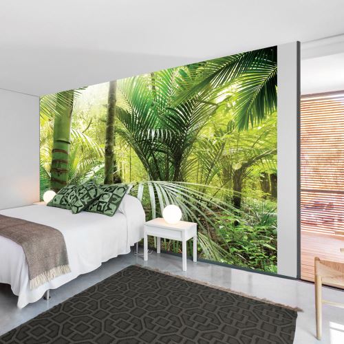 300x210 Papier peint Arbres et Forêt Paysages Moderne Green alley