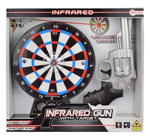 Toi-Toys pistolet infrarouge avec jeu de fléchettes