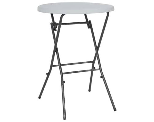 Table de bar pliante HDPE 80 x 110 cm Blanc alsa