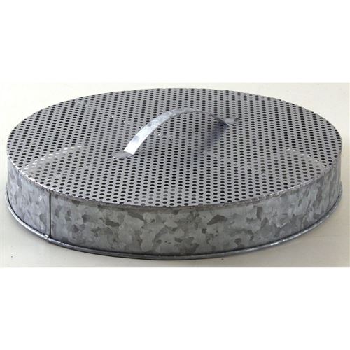 Aubry Gaspard Tabouret Et Seau A Pellets Metal Galvanise Cerf