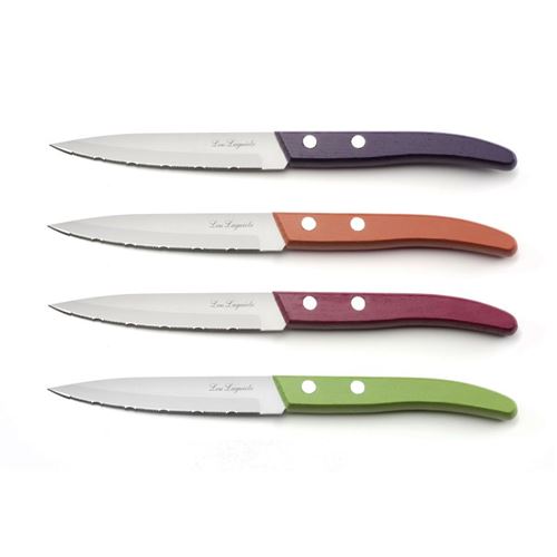 Lou Laguiole - Forest - set de 4 couteaux 'office' bois teinté