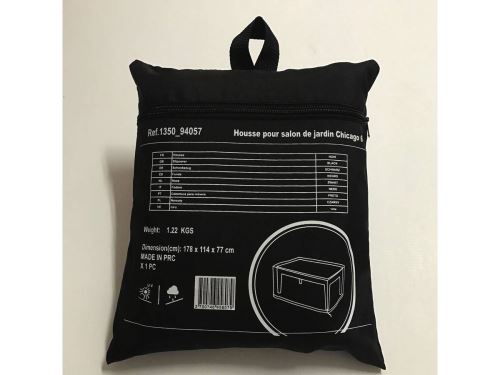 Housse De Protection Salon De Jardin Chicago 6 Noir