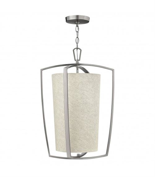 Suspension Blakely, nickel brossé, 3 ampoules