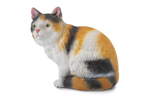 Collecta chats : chat domestique 5 cm brun/blanc