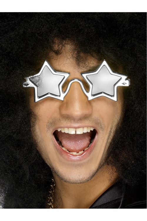 Lunettes superstar etoiles argent