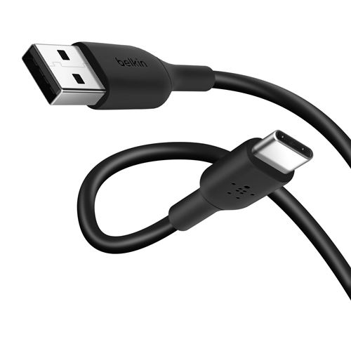 Belkin BOOST CHARGE - Câble USB - 24 pin USB-C (M) pour USB (M) - 3 m - noir