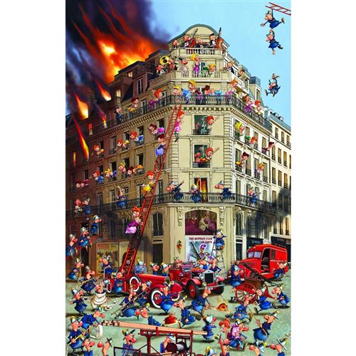 Puzzle RUYER POMPIERS PIATNIK Multicolore