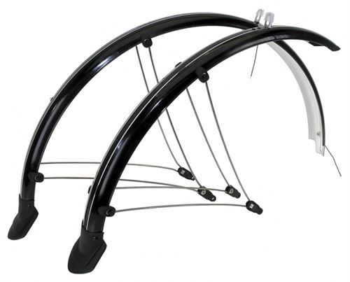 M-Wave Fender Set 65mm Plastique 26 pouces noir