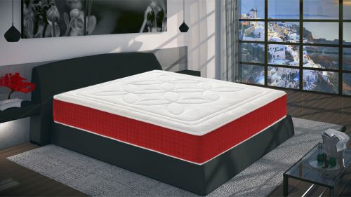 Matelas 90x200 à mémoire de forme ergothérapie 25 cm épaisseur avec 5 cm de mémoire ‘Prestige’