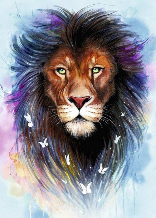 Puzzle adulte : le lion le roi des animaux - 1000 pieces - animal sauvage - ravensburger