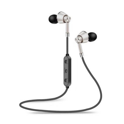 Sweatproof Bluetooth Ecouteurs sans fil Ecouteurs Sport Gym pour iPhone SamsungArgent