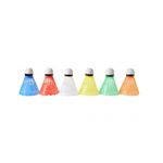 No Label Badminton-Volants Volant plastique 6pcs assorti Multicoloured
