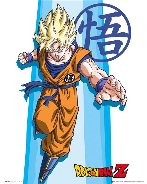 Affiche Mini Dragon Ball Z SS Goku 40x50cm